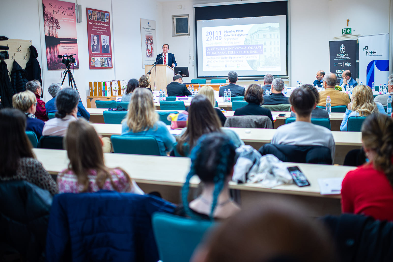 Dr. Koltay András, az NMHH elnöke előadást tart a Walter Lippmann tudományos hagyatékáról és munkásságának értelmezéseiről tartott konferencián, a Pázmány Péter Katolikus Egyetemen november 9-én Dr. Koltay András, az NMHH elnöke előadást tart a Walter Lippmann tudományos hagyatékáról és munkásságának értelmezéseiről tartott konferencián, a Pázmány Péter Katolikus Egyetemen november 9-én
