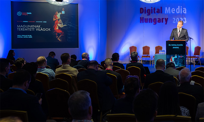 Dr. Koltay András, az NMHH elnöke a Digital-Media Hungary konferencia megnyitóján